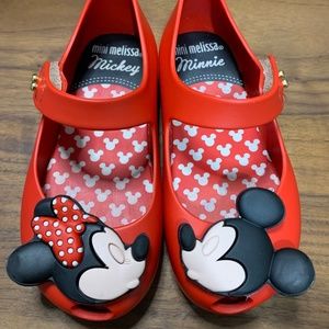 Mini Melissa size 8 Mickey and Minnie mouse